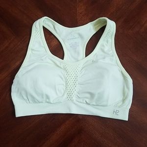 Yellow padded sports bra
